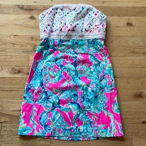 Lilly Pulitzer strapless dress